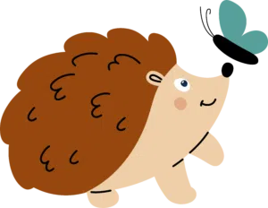 Egel_met_vlinder